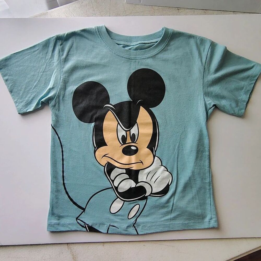 Disney Junior Mickey Mouse Boys Short Sleeve T-Shirt Blue Size 5/6